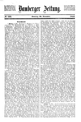 Bamberger Zeitung Sonntag 18. November 1855