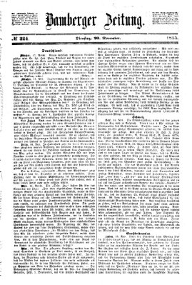 Bamberger Zeitung Dienstag 20. November 1855