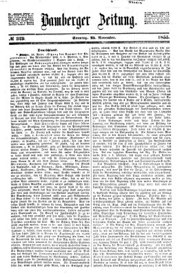 Bamberger Zeitung Sonntag 25. November 1855