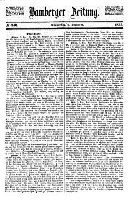 Bamberger Zeitung Donnerstag 6. Dezember 1855