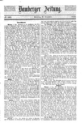 Bamberger Zeitung Sonntag 9. Dezember 1855