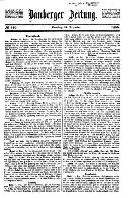 Bamberger Zeitung Samstag 15. Dezember 1855