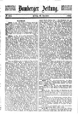 Bamberger Zeitung Freitag 21. Dezember 1855