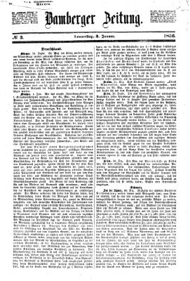 Bamberger Zeitung Donnerstag 3. Januar 1856