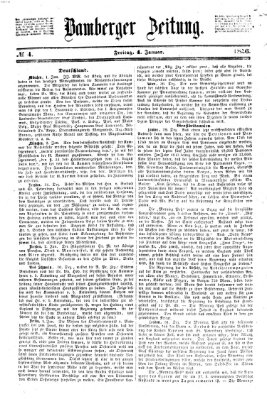 Bamberger Zeitung Freitag 4. Januar 1856