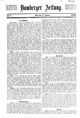 Bamberger Zeitung Montag 7. Januar 1856