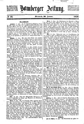 Bamberger Zeitung Mittwoch 16. Januar 1856