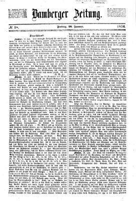 Bamberger Zeitung Freitag 18. Januar 1856