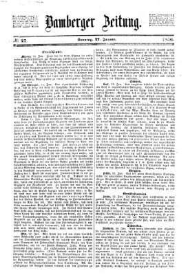 Bamberger Zeitung Sonntag 27. Januar 1856