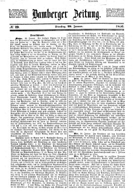 Bamberger Zeitung Dienstag 29. Januar 1856