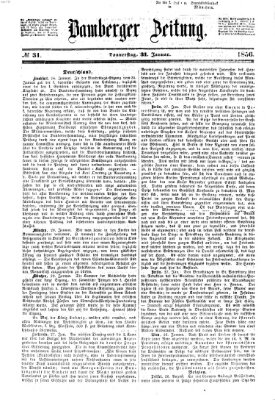 Bamberger Zeitung Donnerstag 31. Januar 1856