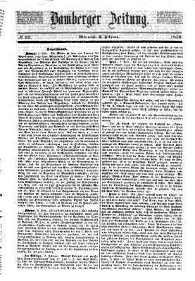 Bamberger Zeitung Mittwoch 6. Februar 1856