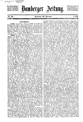 Bamberger Zeitung Sonntag 17. Februar 1856