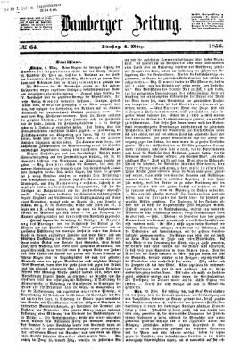 Bamberger Zeitung Dienstag 4. März 1856