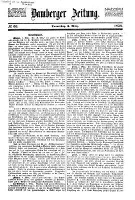 Bamberger Zeitung Donnerstag 6. März 1856