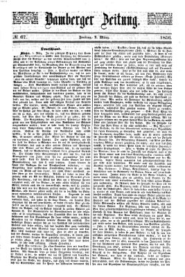 Bamberger Zeitung Freitag 7. März 1856