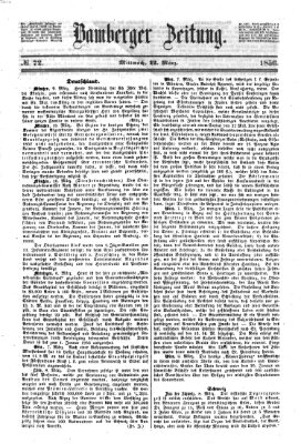 Bamberger Zeitung Mittwoch 12. März 1856