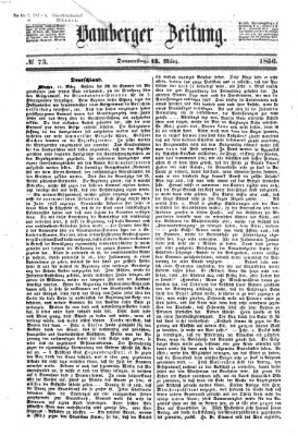 Bamberger Zeitung Donnerstag 13. März 1856