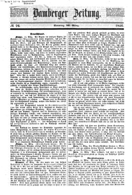 Bamberger Zeitung Sonntag 16. März 1856