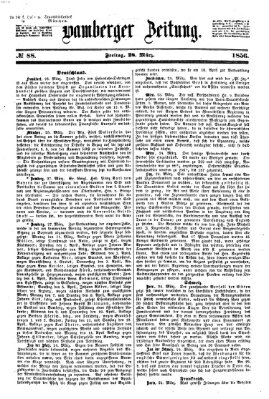 Bamberger Zeitung Freitag 28. März 1856