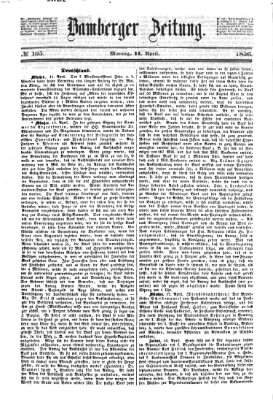 Bamberger Zeitung Montag 14. April 1856