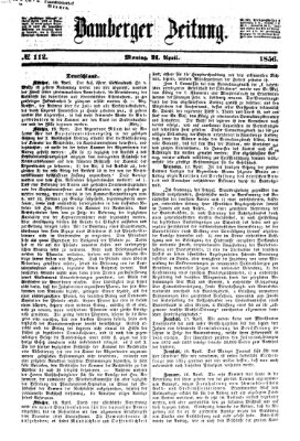 Bamberger Zeitung Montag 21. April 1856