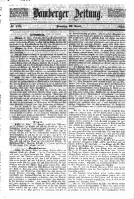 Bamberger Zeitung Sonntag 27. April 1856