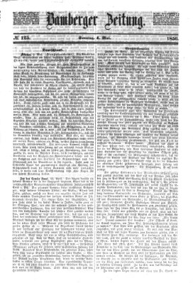 Bamberger Zeitung Sonntag 4. Mai 1856