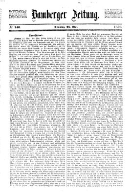 Bamberger Zeitung Sonntag 25. Mai 1856