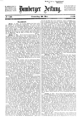 Bamberger Zeitung Donnerstag 29. Mai 1856