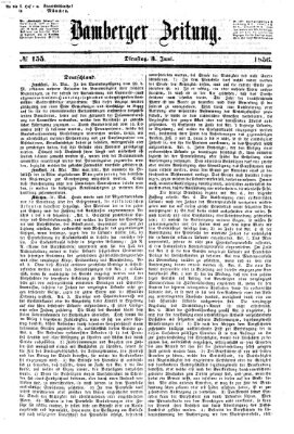 Bamberger Zeitung Dienstag 3. Juni 1856