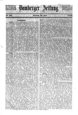 Bamberger Zeitung Sonntag 15. Juni 1856