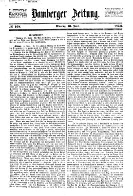 Bamberger Zeitung Montag 16. Juni 1856