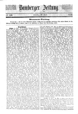 Bamberger Zeitung Dienstag 17. Juni 1856