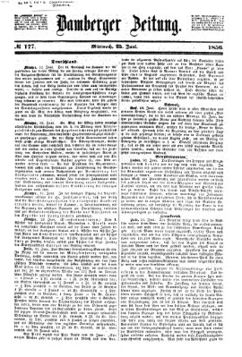 Bamberger Zeitung Mittwoch 25. Juni 1856