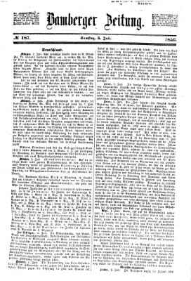 Bamberger Zeitung Samstag 5. Juli 1856