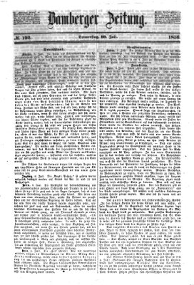 Bamberger Zeitung Donnerstag 10. Juli 1856