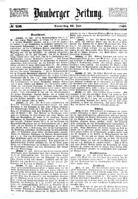 Bamberger Zeitung Donnerstag 24. Juli 1856