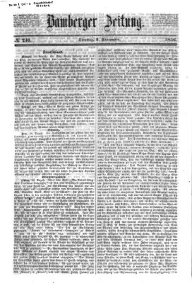 Bamberger Zeitung Dienstag 2. September 1856