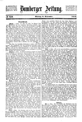 Bamberger Zeitung Montag 8. September 1856