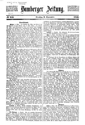 Bamberger Zeitung Dienstag 9. September 1856
