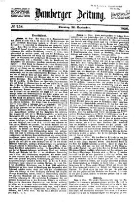 Bamberger Zeitung Sonntag 14. September 1856