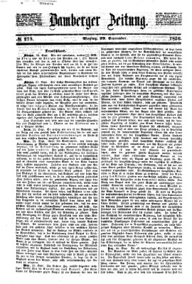 Bamberger Zeitung Montag 29. September 1856