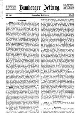 Bamberger Zeitung Donnerstag 9. Oktober 1856