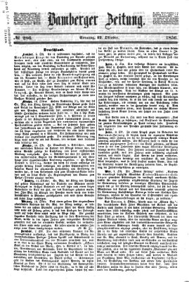 Bamberger Zeitung Sonntag 12. Oktober 1856