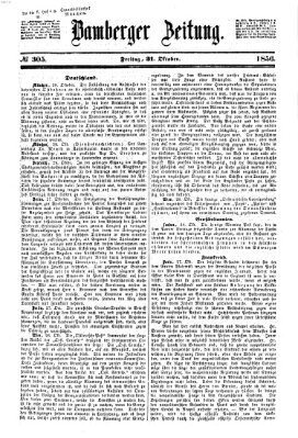 Bamberger Zeitung Freitag 31. Oktober 1856