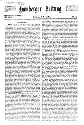 Bamberger Zeitung Samstag 1. November 1856