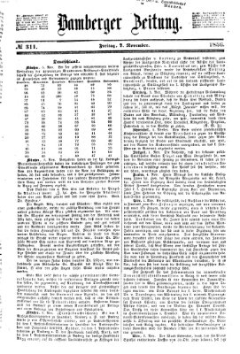 Bamberger Zeitung Freitag 7. November 1856