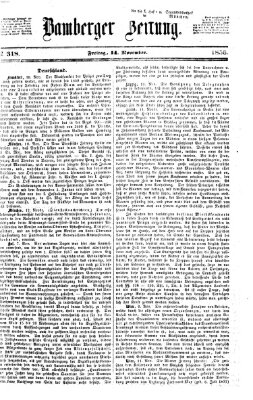 Bamberger Zeitung Freitag 14. November 1856