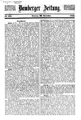 Bamberger Zeitung Sonntag 30. November 1856